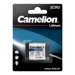 Camelion litija akumulators 2CR5 6V 1400mAh - EL2CR5, KL2CR5, EL2CR5BP, RL2CR5, DL245, DL345, 5032LC, 245