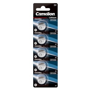 Camelion litija baterija CR1632 DL1632 ECR1632 3V B5 5gab. Camelion litija baterija CR1632 DL1632 ECR1632 3V B5 5gab.