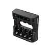 XTAR L4 lādētājs R03 / LR03 / AAA un R6 / LR6 / AA Li-ion 1,5 V NiMH akumulatoriem