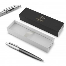 Parker Jotter Bond Street Black CT lodīšu pildspalva ar gravējumu