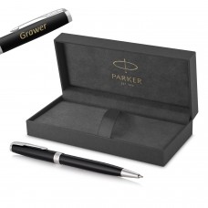 Parker Sonnet Black Lacquer CT lodīšu pildspalva ar gravējumu