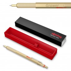 Rotring RO 600 profesionāla metāla lodīšu pildspalva, zelta ar gravējumu