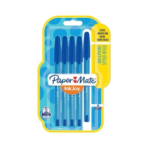 Paper Mate InkJoy 100ST lodīšu pildspalvas ar vāciņu 0,7 mm, zilas - 1956727