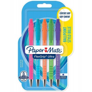 Paper Mate Flexgrip Bright blue automātiskā lodīšu pildspalva 5 gab. - 2171855 Paper Mate Flexgrip Bright blue automātiskā lodīšu pildspalva 5 gab. - 2171855
