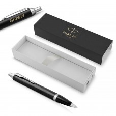 Parker IM Black CT 1931665 lodīšu pildspalva ar gravējumu / Kastīte