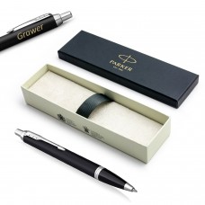 Parker IM Essential Matte Black CT lodīšu pildspalva ar gravējumu