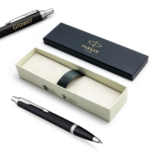 Parker IM Essential Matte Black CT lodīšu pildspalva ar gravējumu