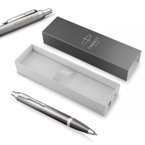 Parker IM Rituals Grey lodīšu pildspalva un gravējumu