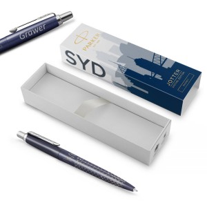 Parker Jotter Global Icons Sydney CT lodīšu pildspalva un gravējumu