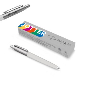 Parker Jotter Originals Pearl Grey Lodīšu pildspalva ar gravējumu
