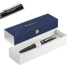 Waterman Allure/Graduate Black Matte CT lodīšu pildspalva ar gravējumu
