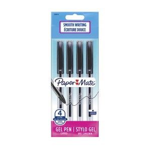 Paper Mate Jiffy želejas pildspalva 0,5 mm melna 4 gab. - 2084415