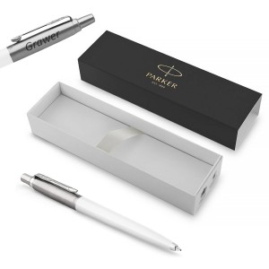 Parker Jotter Originals White lodīšu pildspalva ar gravējumu