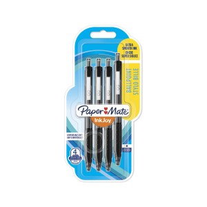 Paper Mate InkJoy 300RT lodīšu pildspalva melna 4 gab. - 1956565