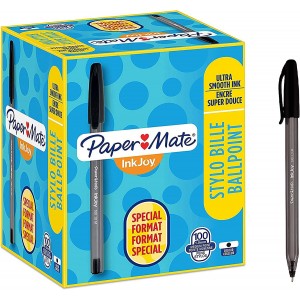 Paper Mate InkJoy lodīšu pildspalva melna 100 gab. - S0977410