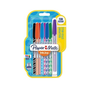 Paper Mate InkJoy Wrap 8 MIX M lodīšu pildspalva - 1987871