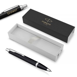 Parker IM Essential Matte Black CT lodīšu pildspalva ar gravējumu