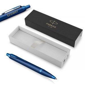 Parker IM Monochrome Blue lodīšu pildspalva ar gravējumu Parker IM Monochrome Blue lodīšu pildspalva ar gravējumu