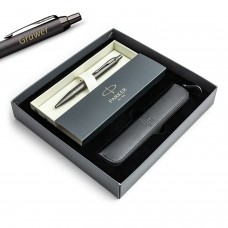 Parker IM Monochrome Bronze lodīšu pildspalva ar gravējumu / korpuss / dāvanu komplekts