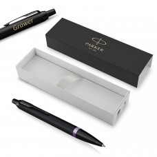 Parker IM Professionals Amethyst Purple pildspalva ar vāciņu un gravējumu