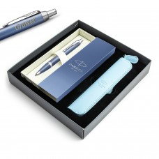 Parker IM Rituals Blue CT pildspalva ar gravējumu / futrālis / dāvanu komplekts