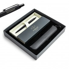 Parker Jotter Monochrome XL melna BT pildspalva ar gravējumu / futrālis / dāvanu komplekts Parker Jotter Monochrome XL melna BT pildspalva ar gravējumu / futrālis / dāvanu komplekts