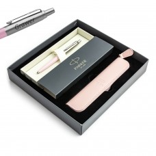 Parker Jotter Originals rozā PINK lodīšu pildspalva ar gravējumu / korpuss / dāvanu komplekts viņai