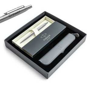 Parker Jotter Stainless Steel CT pildspalva ar gravējumu / futrālis / dāvanu komplekts