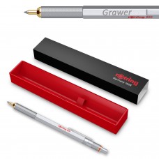 Rotring 800 M Sudraba lodīšu pildspalva ar gravējumu