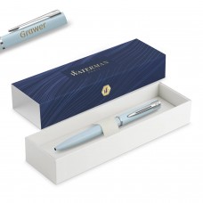 Waterman Allure Pastel Blue lodīšu pildspalva ar gravējumu