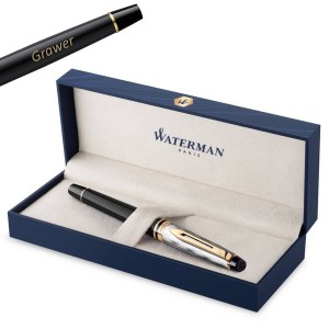 Waterman EXPERT REFLETS DE PARIS pildspalva ar vāciņu – 2200941 ar gravējumu