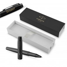 Parker IM Achromatic Black Rollerball Pen ar gravējumu