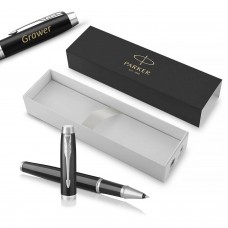 Parker IM Black CT pildspalva ar vāciņu un gravējumu