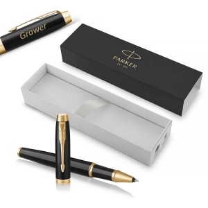 Parker IM Black GT Rullīšu pildspalva ar gravējumu