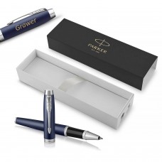 Parker IM Blue CT pildspalva ar vāciņu un gravējumu