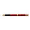 Parker Sonnet Red Lacquer GT rullīšu pildspalva ar vāciņu un gravējumu