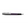 Pildspalva ar vāciņu Parker Sonnet Sand Blasted Metal Violet CT - 2169368