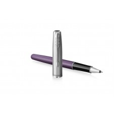 Pildspalva ar vāciņu Parker Sonnet Sand Blasted Metal Violet CT - 2169368