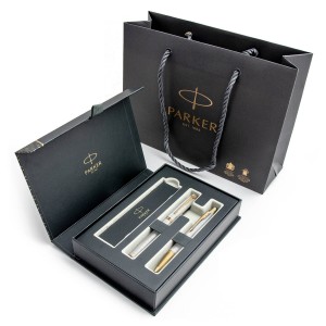 Parker IM Premium Pearl GT komplekts Pildspalva un lodīšu pildspalva Dāvanu komplekts ar somiņu Parker IM Premium Pearl GT komplekts Pildspalva un lodīšu pildspalva Dāvanu komplekts ar somiņu