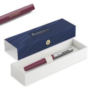 Waterman Allure Deluxe Pink (F) tintes pildspalva ar gravējumu