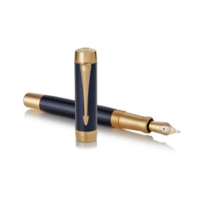 Tintes pildspalva Centennial Parker Duofold Prestige Blue Chevron GT (F) - 1931369