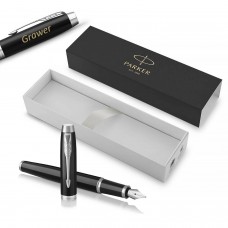 Parker IM Black CT (F) Tintes pildspalva ar gravējumu