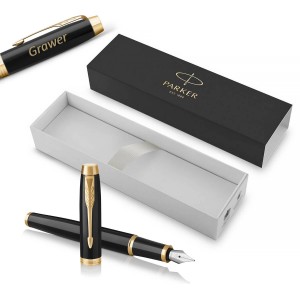 Parker IM Black GT (M) Tintes pildspalvaar gravējumu