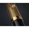 Tintes pildspalva Parker 51 Deluxe Black GT (F) 18K - 2123511