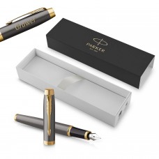 Parker IM Core Grey GT (F) Tintes pildspalva ar gravējumu