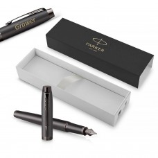 Parker IM Monochrome Bronze (M) tintes pildspalva ar gravējumu