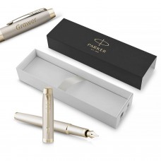 Parker IM Professionals Monochrome Champagne (M) tintes pildspalva ar gravējumu
