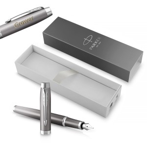 Parker IM Rituals Turquoise Grey (F) tintes pildspalva ar gravējumu