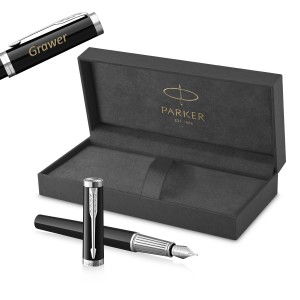Parker Ingenuity melna CT tintes pildspalva un gravējumu