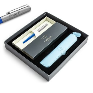 Parker Jotter Originals Blue (M) pildspalva ar gravējumu / futrālis / dāvanu komplekts Parker Jotter Originals Blue (M) pildspalva ar gravējumu / futrālis / dāvanu komplekts